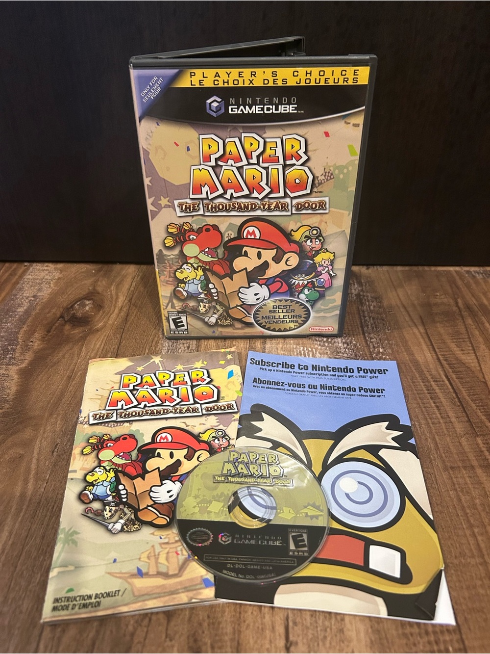 Paper Mario The Thousand Year Door Nintendo GameCube Complete With Manual